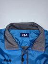 Fila | Italia Crest Ripstop Windbreaker Jacket | Blue/Grey (L)
