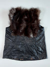 Fur Front Leather Vest Women’s (L)