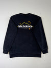 New Balance Black Washed Crewneck Sweatshirt – Mountain Logo  (S)