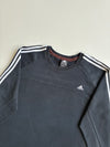 Adidas Black 3-Stripes Crewneck Sweatshirt (2XL)