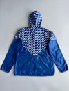 Adidas Chevron Windbreaker Jacket | Blue White (L)