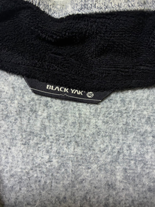 Black Yak Sherpa Lined Knit Fleece Zip Jacket – Heather Grey Women’s (S)