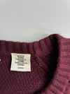 Vintage Levi's Burgundy Textured Knit Raglan Sweater(M/L)