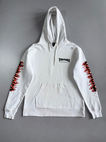 Thrasher Magazine Flame Sleeve Zip-Up Hooded Jacket (M)