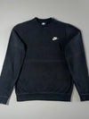 Nike Club Embroidered Swoosh Black Sweatshirt (M)