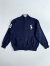 Polo Ralph Lauren Big Pony Zip Sweater – Navy Custom Fit (XL)