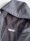 The North Face Black Soft Shell Fleece-Lined Hooded Jacket (S/M)