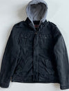 Vintage Levi’s Sherpa-Lined Hooded Field Jacket Black Vintage M-65 Style (XL)