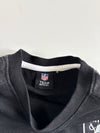 NFL Team Apparel Las Vegas Raiders Black Striped Crewneck (M)