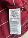 Nike Sportswear Burgundy Striped Piqué Polo T-Shirt – (XL)