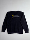 National Geographic | Black Sleeve Patch Crewneck Sweatshirt (S)