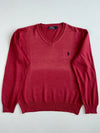 Polo Ralph Lauren Red V-Neck Sweater (S)