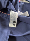 Tommy Hilfiger Navy Button-Down Shirt – Oxford Contrast Collar Pocket Shirt (L)
