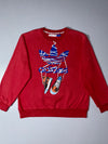 Adidas Originals Trefoil Sneaker Graphic Crewneck – Maroon (M)