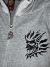 Oniarai Skull Graphic Zip Hoodie (Double Hood) (M)