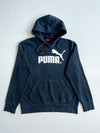 Vintage Puma Big Logo Navy Hoodie (S)