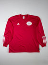 Vintage Adidas Climalite FFF Challenge Jean Leroy Red Long Sleeve Football Jersey – (2XL)