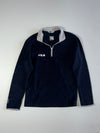 Vintage FILA Navy & Grey Half-Zip Fleece Pullover – 95 (S)