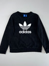 Adidas Originals | Black Big Trefoil Sweatshirt | (S)