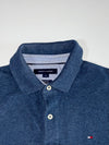Tommy Hilfiger Slim Fit Navy Melange Polo Shirt (L)