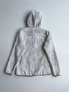 Eider Grey/White Striped High-Pile Fleece Zip Hoodie women’s (XS)