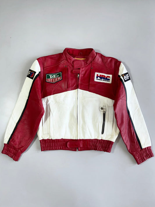 Vintage 90’s Plicana X Honda HRC Pure Leather Racing Jacket (L)
