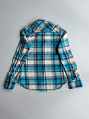Superdry Plaid Flannel Heavy Shirt – Teal/White (S)