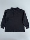 Burberry London | Black Longsleeve Polo | (XL)
