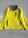 MLB Oakland Athletics Softshell Fleece-Lined Jacket Neon Yellow/Grey, A’s Embroidered Logo (L)