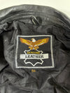Vintage Black Genuine Leather biker jacket Heavy (L)