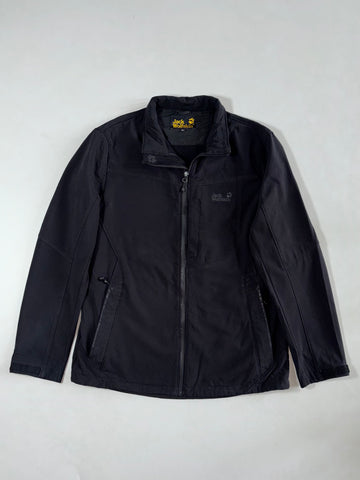 Vintage Jack Wolfskin Black Softshell Zip-Up Jacket Women’s (L)