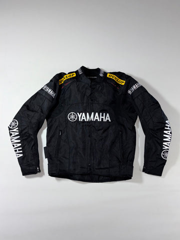 Yamaha Dunlop Motorcycle Racing Jacket Padded & W/ Back hump (M)