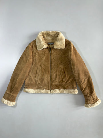 Leather Millenium Shearling Suede Jacket (M)