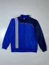 Adidas Blue & Navy Colorblock 3-Stripes Track Jacket (XL)