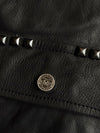 Vintage 90s Harley-Davidson Genuine Leather Studded Biker Jacket  Pyramid Studs, Belted Waist (L)