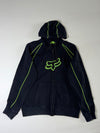 Fox Racing Black & Neon Green Zip-Up Hoodie (3XL)