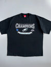 NFL Philadelphia Eagles | 2004 NFC Champions Tee | Black (2XL)