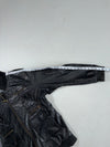 Vintage Dimitri Black Leather Cargo Bomber Jacket (XL)