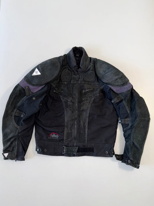 !                                                                                                                                                                                        Ultra Premium (PADDED) Original sued Leather Riding Jacket (RARE) (XL)