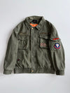 Vintage Military Style Bomber Jacket (M)