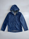 Adidas Vintage Navy Blue Hooded Mesh-Lined Windbreaker Rain Jacket Size (L)