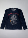 Big Train Osaka Daigensui Myōō Embroidered Japanese Long Sleeve Tee (L)