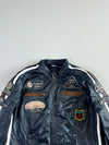 Urban Limited Edition Patchwork Leather Racing Jacket Padded  (L)