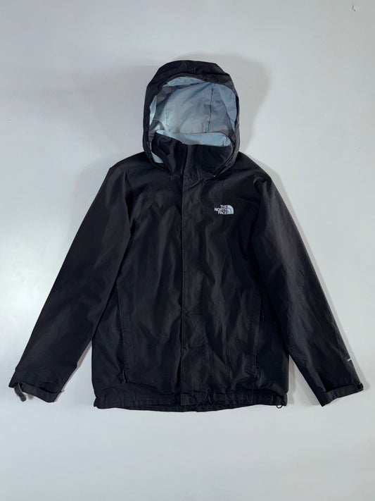 The North Face Black Hooded Rain Jacket – Size (M)