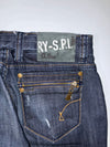 G-Star Raw Dark Wash Distressed Straight Jeans (W:29) (L:38)