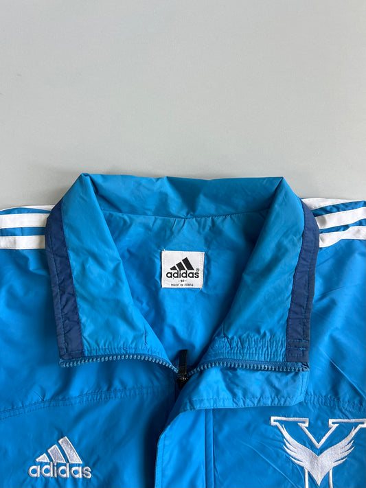 Adidas | Vintage 3-Stripe Team Windbreaker Jacket | Royal Blue (M)
