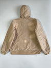 Carhartt J130 Active Jacket Sand Beige Fleece Lined Hood (XL)