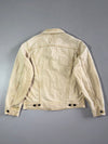 Levi's Premium Cream Overdyed Denim Trucker Jacket  (S/M)