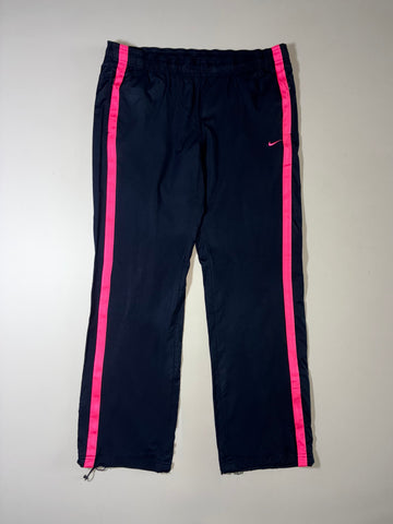 Nike Black Track Pants – Pink Side Stripe (W:36) (L:39)