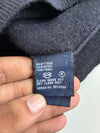 Tommy Hilfiger Navy V-Neck Knit Sweater – Oxford Contrast Collar (M)